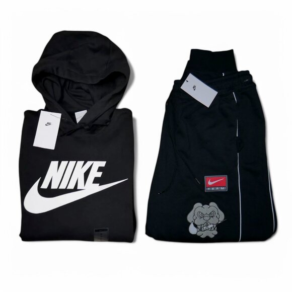 Nike Men's Size XL Bulldog Sweatsuit 2 Piece Tracksuit Matching Outfit Set NWT - Picture 1 of 11